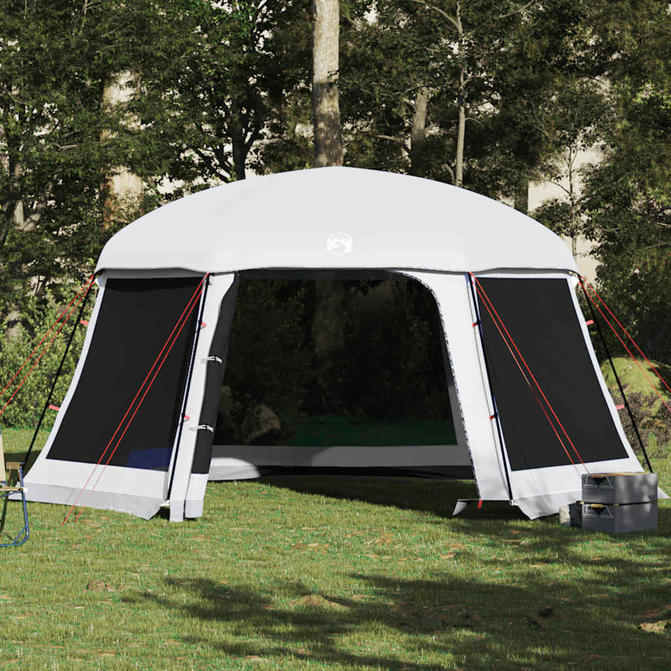 Pool Tent with Removable Fly & Mesh Walls Grey 512x458 cm