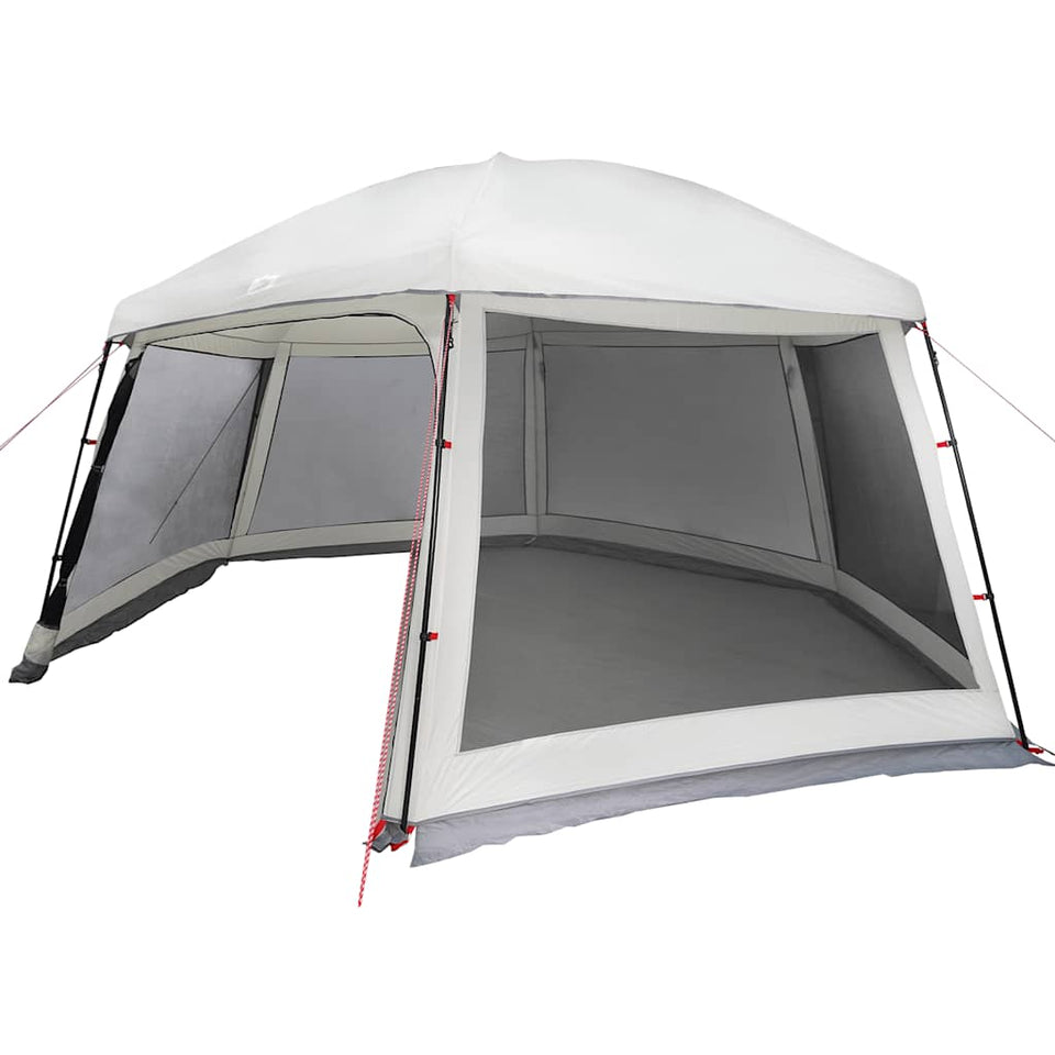 Pool Tent with Removable Fly & Mesh Walls Grey 512x458 cm