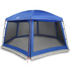 Pool Tent with Removable Fly & Mesh Walls Azure Blue 618x532 cm