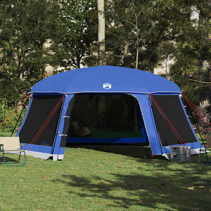 Pool Tent with Removable Fly & Mesh Walls Azure Blue 618x532 cm