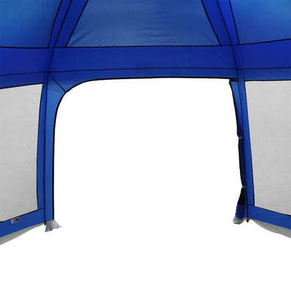 Pool Tent with Removable Fly & Mesh Walls Azure Blue 618x532 cm