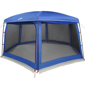 Pool Tent with Removable Fly & Mesh Walls Azure Blue 670x590 cm