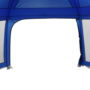 Pool Tent with Removable Fly & Mesh Walls Azure Blue 670x590 cm