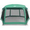 Pool Tent with Removable Fly & Mesh Walls Sea Green 670x590 cm