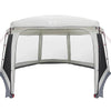 Pool Tent with Removable Fly & Mesh Walls Grey 670x590 cm