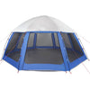 Pool Tent with Removable Fly & Mesh Walls Azure Blue 510x510 cm
