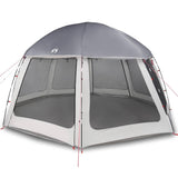 Pool Tent with Removable Fly & Mesh Walls Grey 510x510 cm