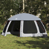 Pool Tent with Removable Fly & Mesh Walls Grey 510x510 cm