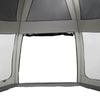 Pool Tent with Removable Fly & Mesh Walls Grey 612x612 cm