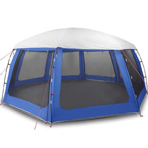 Pool Tent with Removable Fly & Mesh Walls Azure Blue 690x690 cm