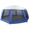 Pool Tent with Removable Fly & Mesh Walls Azure Blue 690x690 cm