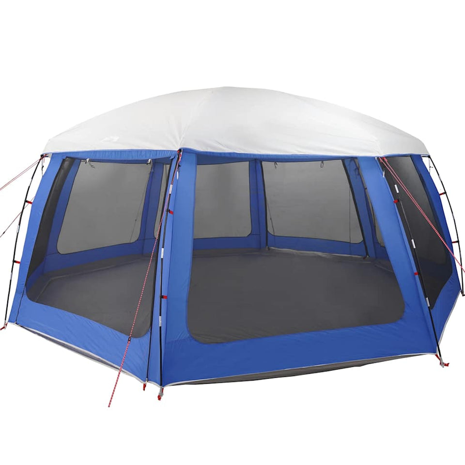 Pool Tent with Removable Fly & Mesh Walls Azure Blue 690x690 cm