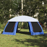 Pool Tent with Removable Fly & Mesh Walls Azure Blue 690x690 cm