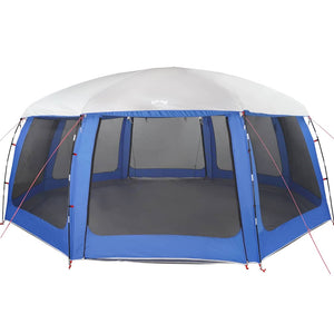 Pool Tent with Removable Fly & Mesh Walls Azure Blue 690x690 cm