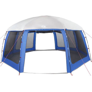 Pool Tent with Removable Fly & Mesh Walls Azure Blue 690x690 cm