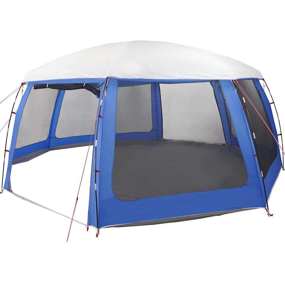 Pool Tent with Removable Fly & Mesh Walls Azure Blue 690x690 cm