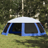 Pool Tent with Removable Fly & Mesh Walls Azure Blue 690x690 cm