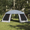 Pool Tent with Removable Fly & Mesh Walls Grey 690x690 cm
