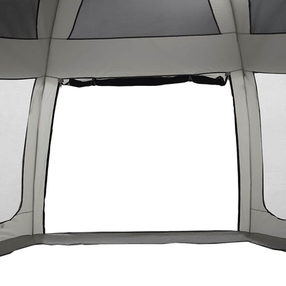 Pool Tent with Removable Fly & Mesh Walls Grey 690x690 cm