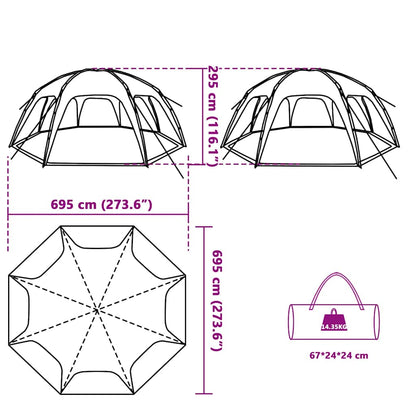 Party Tent Grey Waterproof