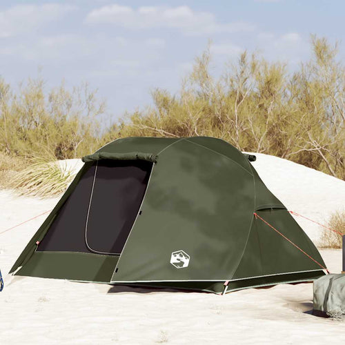 Fishing Tent 3-Person Olive Green Waterproof