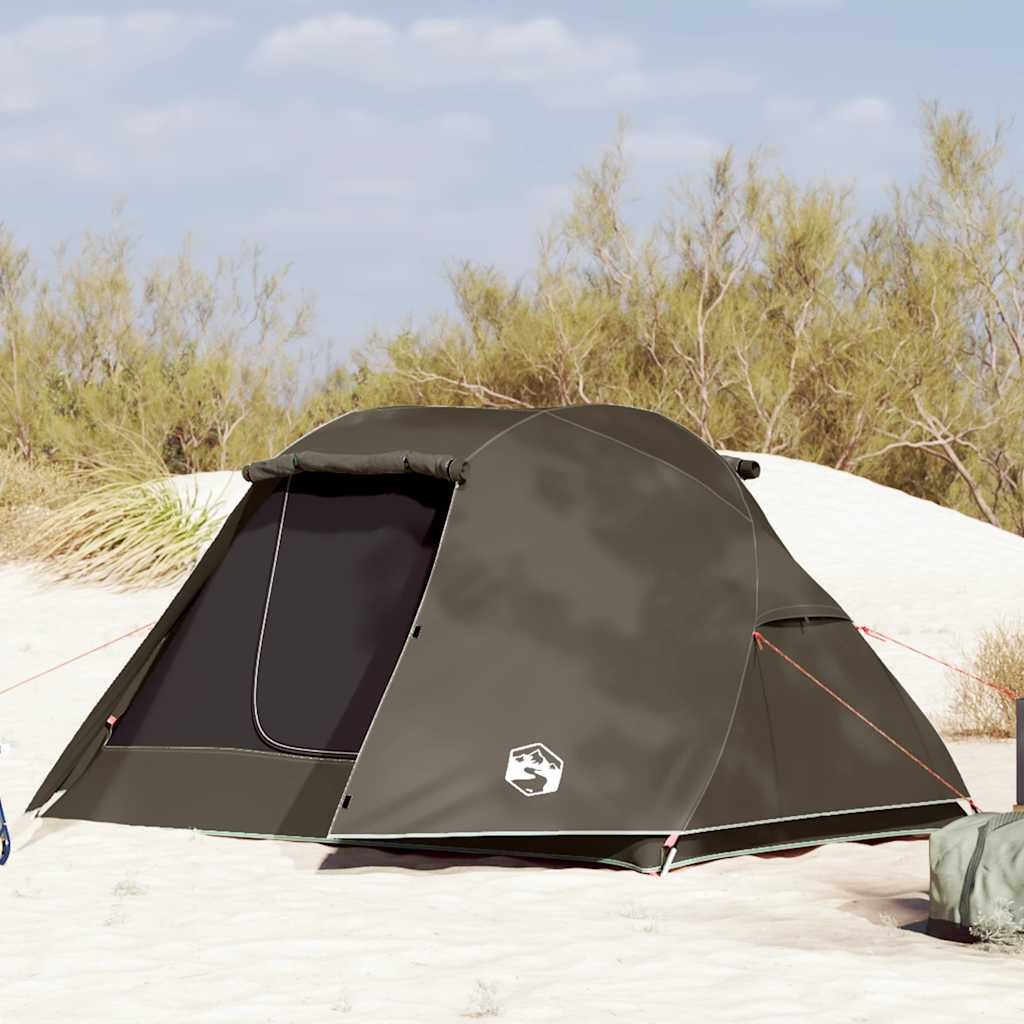 Fishing Tent 3-Person Brown Waterproof