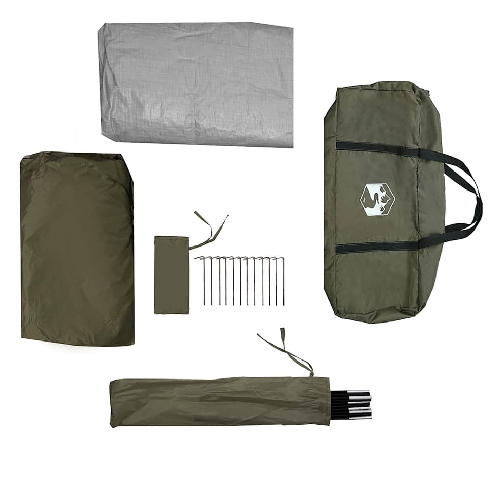 Fishing Tent 5-Person Olive Green Waterproof