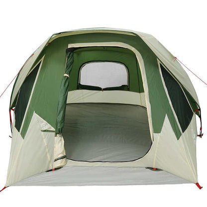 Camping Tent Cabin 4-Person Green Waterproof