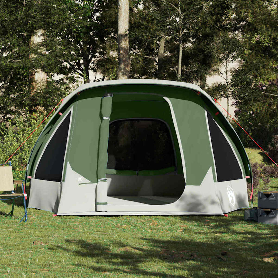 Family Tent Cabin 6-Person Green Waterproof