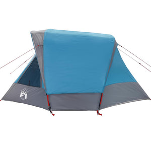 Family Tent Cabin 6-Person Blue Waterproof