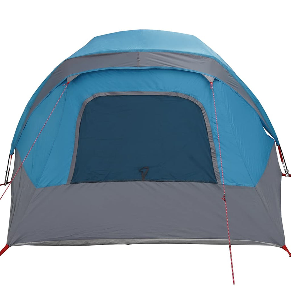 Family Tent Cabin 6-Person Blue Waterproof