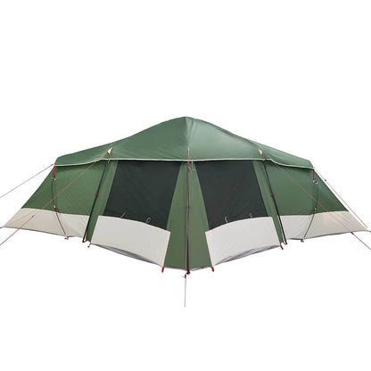 Family Tent with Roof Green and Grey 721 x 335 x 212 cm
