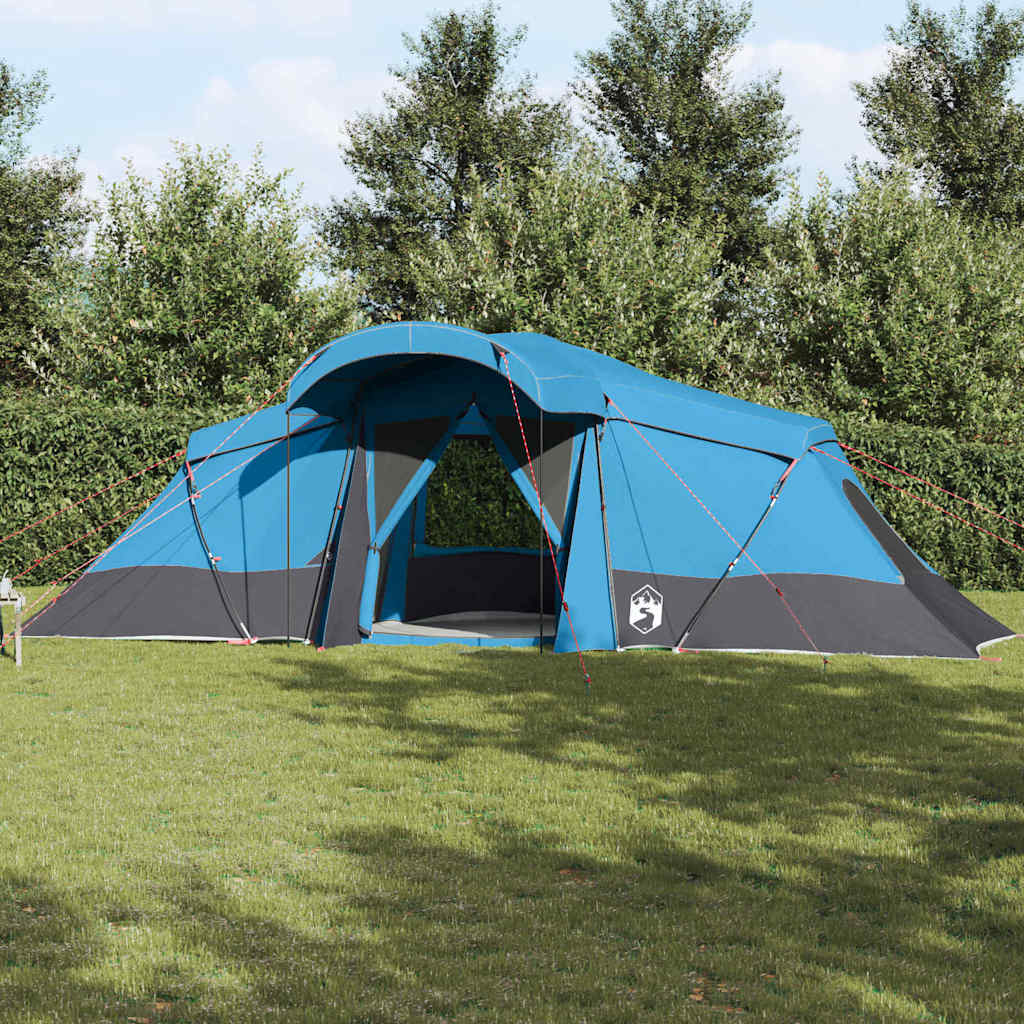 Family Tent with Roof Blue and Grey 721 x 335 x 212 cm
