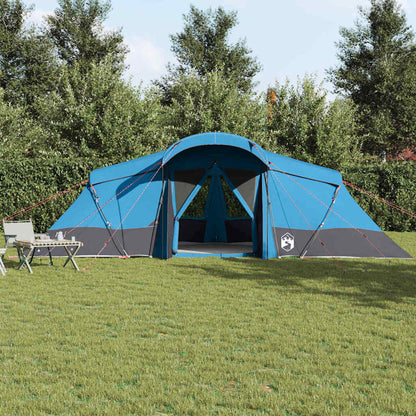 Family Tent with Roof Blue and Grey 721 x 335 x 212 cm