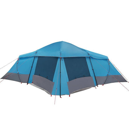Family Tent with Roof Blue and Grey 721 x 335 x 212 cm