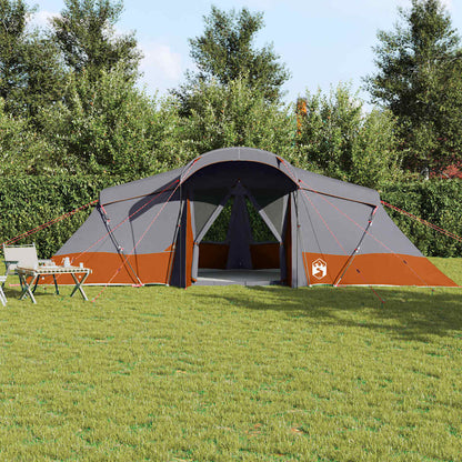 Family Tent with Roof Grey and Orange 721 x 335 x 212 cm