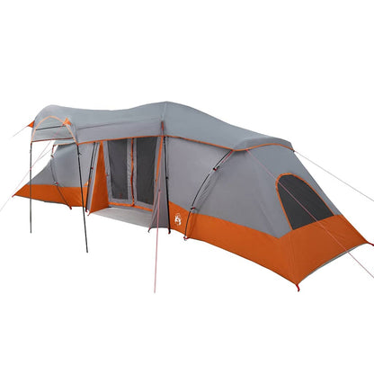 Family Tent with Roof Grey and Orange 721 x 335 x 212 cm