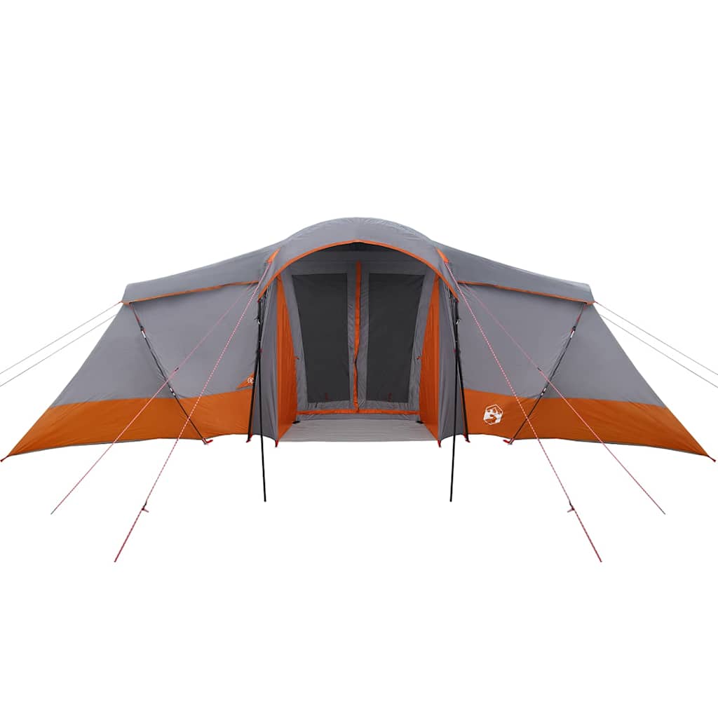 Family Tent with Roof Grey and Orange 721 x 335 x 212 cm