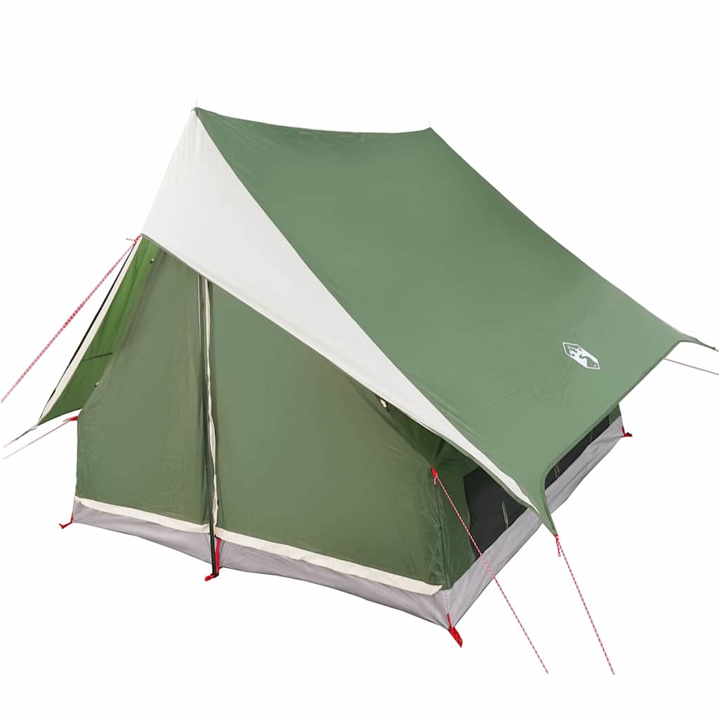 Family Tent with Roof Green and White 220 x 220 x 184 cm