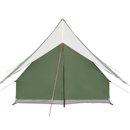 Family Tent with Roof Green and White 220 x 220 x 184 cm