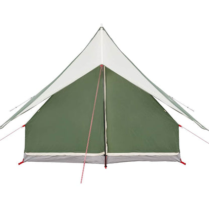 Family Tent with Roof Green and White 220 x 220 x 184 cm