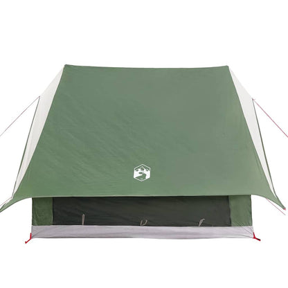 Family Tent with Roof Green and White 220 x 220 x 184 cm