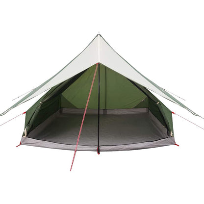 Family Tent with Roof Green and White 256 x 256 x 185 cm