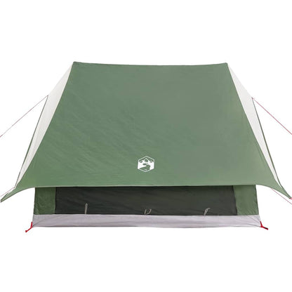 Family Tent with Roof Green and White 256 x 256 x 185 cm