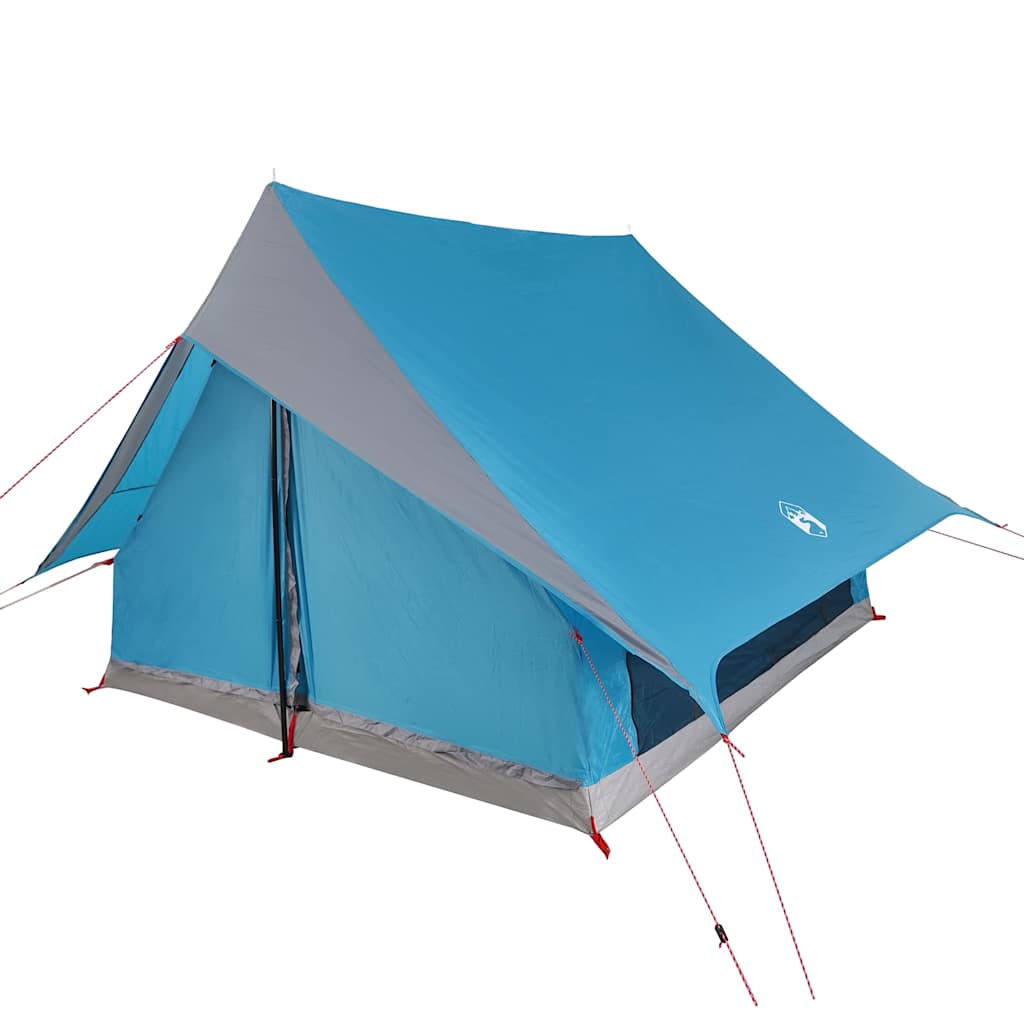 Family Tent with Roof Blue and Grey 256 x 256 x 185 cm