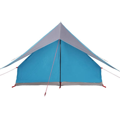 Family Tent with Roof Blue and Grey 256 x 256 x 185 cm