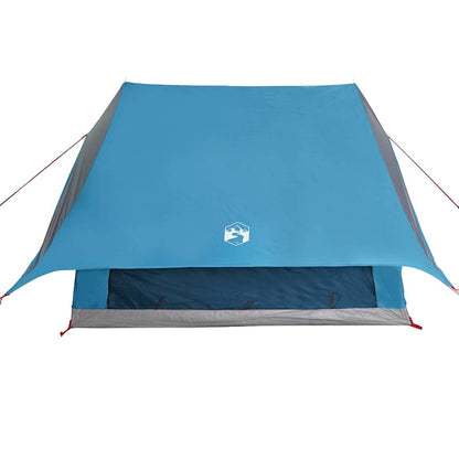 Family Tent with Roof Blue and Grey 256 x 256 x 185 cm