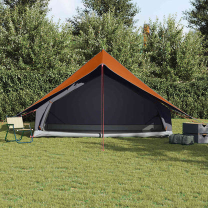 Family Tent with Roof Grey and Orange 315 x 286 x 200 cm