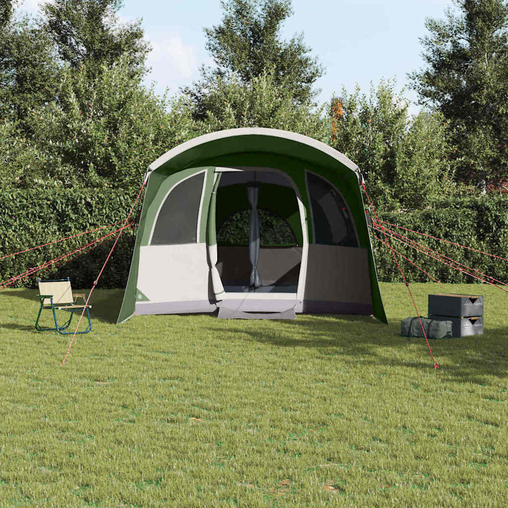 Family Tent with Roof Green and White 576 x 325 x 213 cm