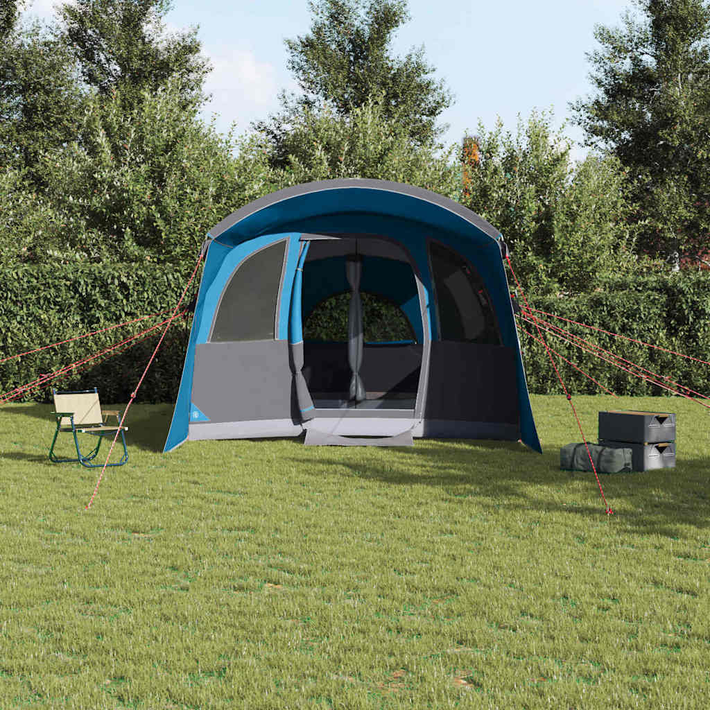 Family Tent with Roof Blue and Grey 576 x 325 x 213 cm